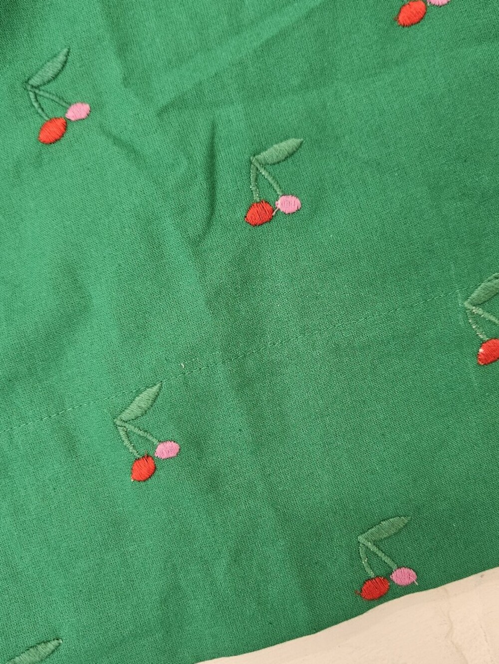 Embroidered Cherry Shell Top - Picture 4 of 10